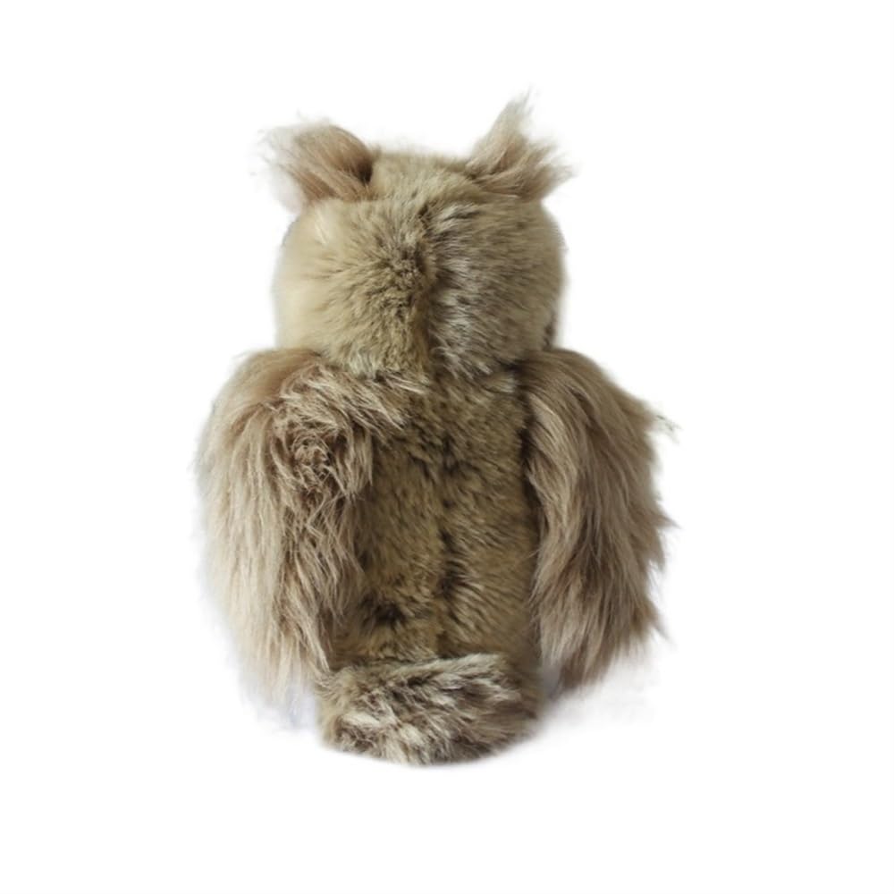 Amazon.co.jp: 模擬フクロウぬいぐるみブラウンシマフクロウミミズク